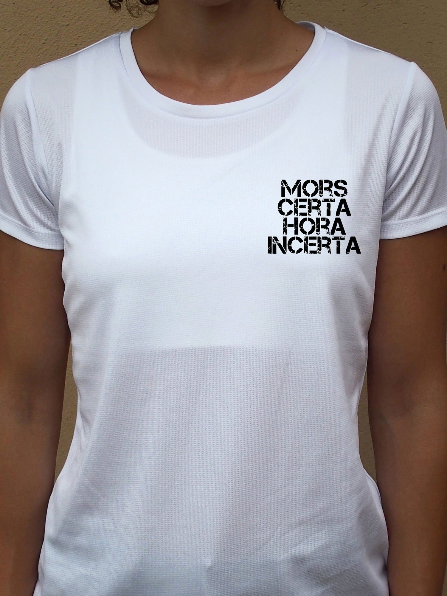 Camiseta "Mors certa" ♀ sport - Motquo